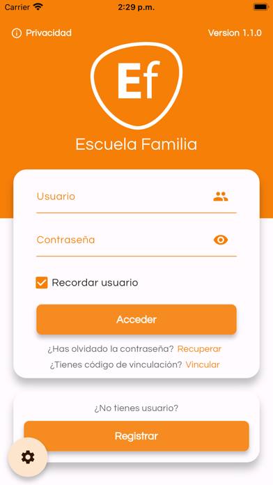 Escuela familia Qualitas Captura de pantalla de la aplicación