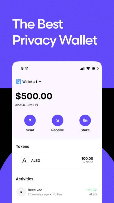 Leo Wallet Schermata dell'app #1