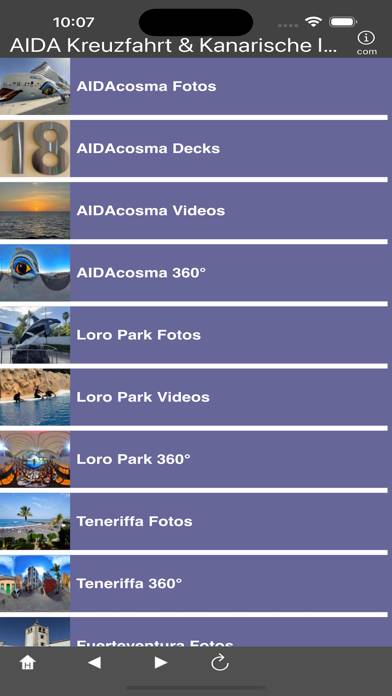 AIDA Cruise & Canary Islands App screenshot #4