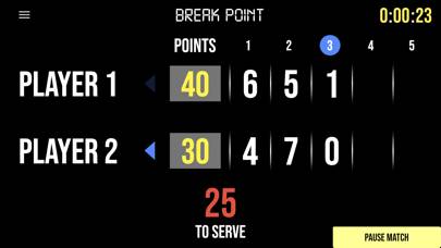 BT Tennis Scoreboard Capture d'écran de l'application #1