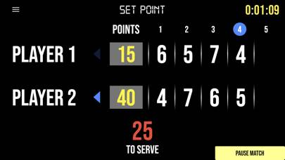 BT Tennis Scoreboard Capture d'écran de l'application #6