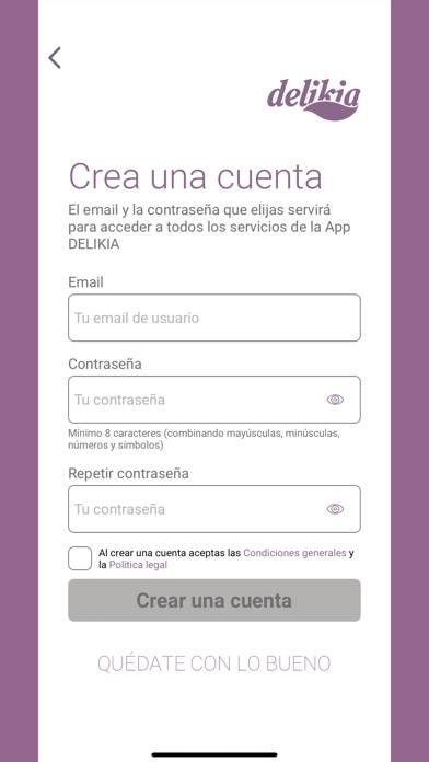 Delikia App Captura de pantalla de la aplicación #5