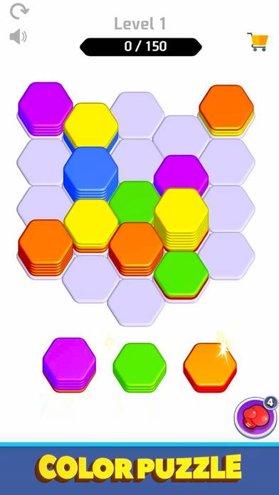 Hexa Sort Color: Puzzle Game Schermata dell'app #2