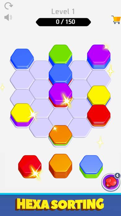 Hexa Sort Color: Puzzle Game Captura de pantalla de la aplicación #3