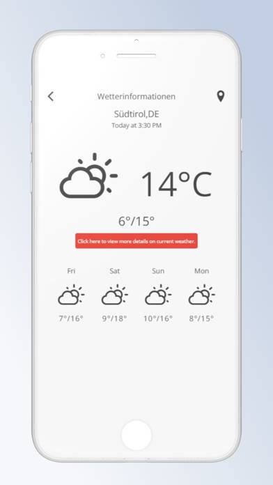 Wetterwarnungen Südtirol App screenshot #1