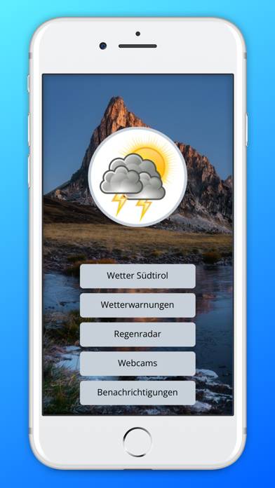 Wetterwarnungen Südtirol App screenshot