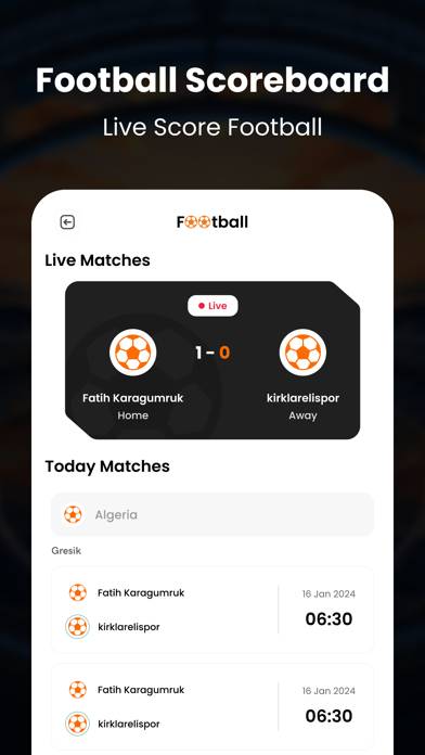 Football Live Score App screenshot #3