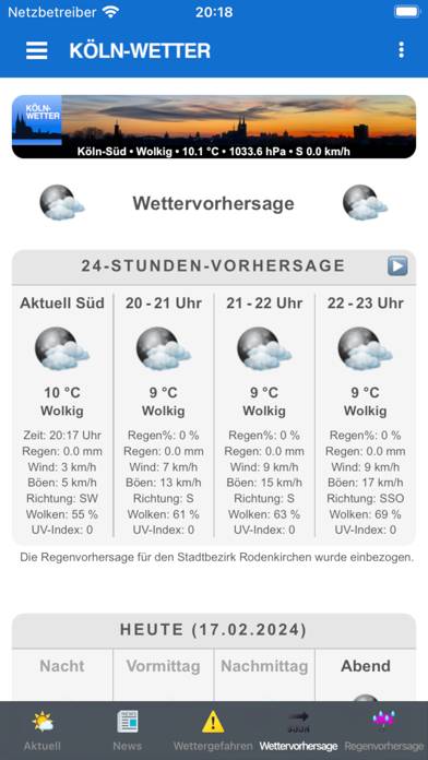 Köln-Wetter App-Screenshot #4
