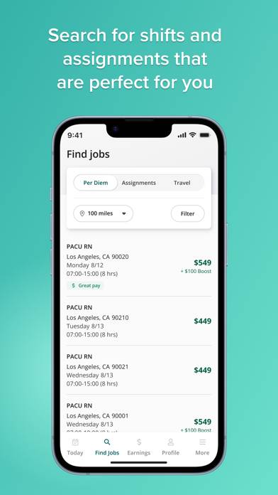 Medely: Find healthcare shifts App screenshot