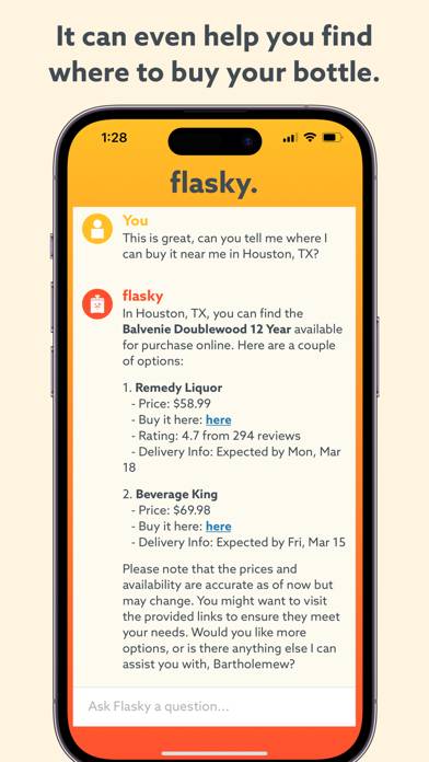 Flasky: Liquor Recommendations App skärmdump #6