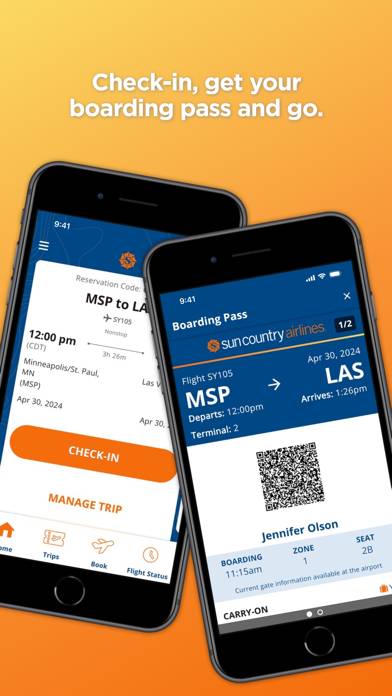 Sun Country Airlines App screenshot #2