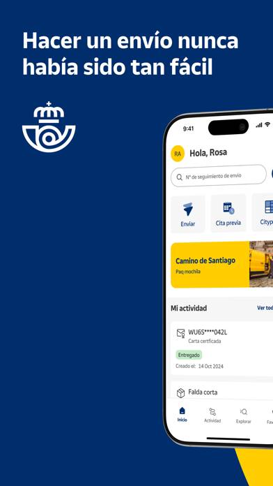 Correos: Envío y seguimiento