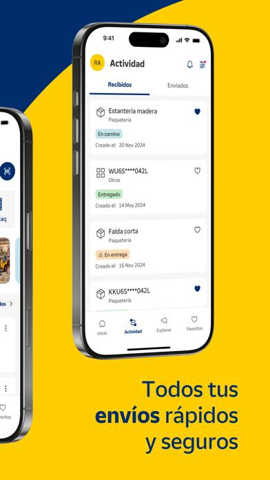 Correos: Envío y seguimiento Captura de pantalla de la aplicación