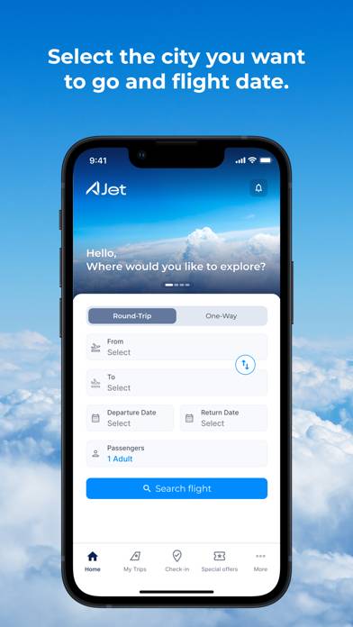 AJet App screenshot #1