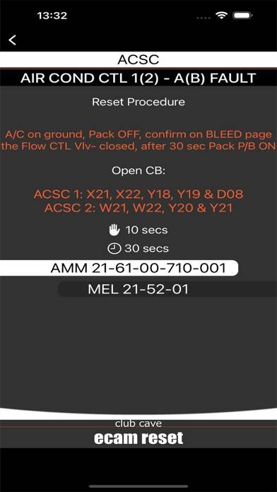 A320 ECAM Reset Pro Captura de pantalla de la aplicación #2