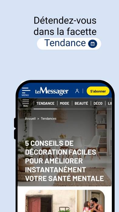 Le Messager Capture d'écran de l'application