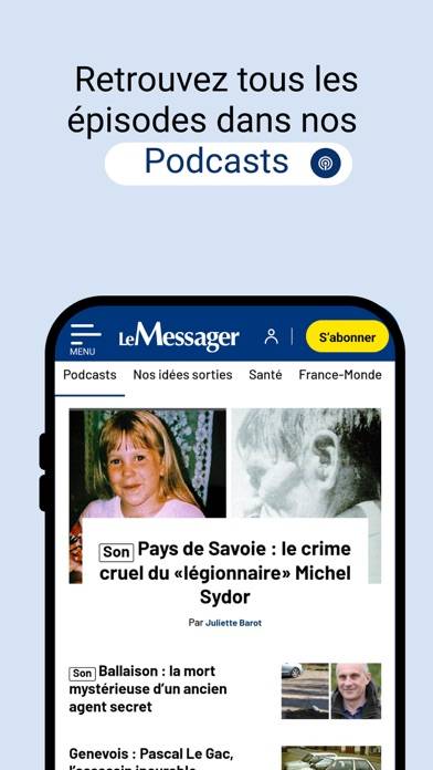 Le Messager Capture d'écran de l'application