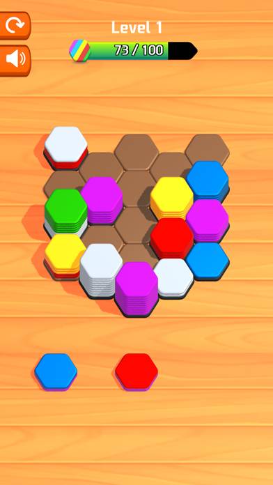 Wood Hexa Puzzle - Color Blast Bildschirmfoto