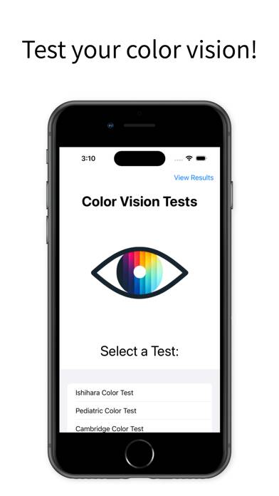 Color Vision Tests Bildschirmfoto