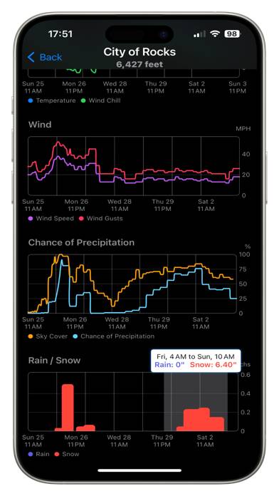 Crag Weather App screenshot
