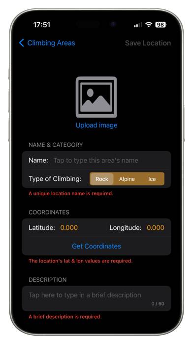 Crag Weather App screenshot