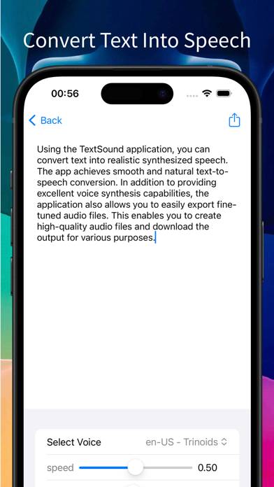 TextSound Saver App screenshot #2