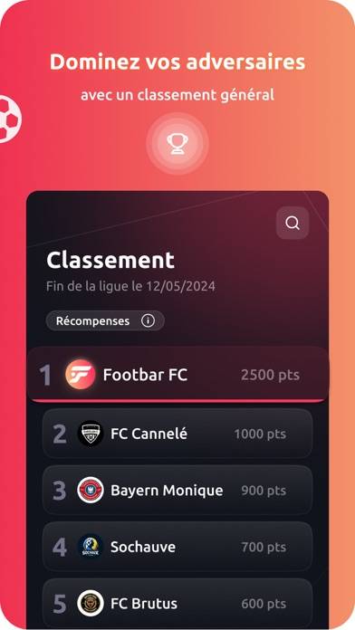 Footbar League App screenshot #2