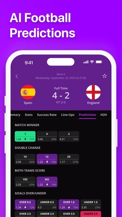 180Score: Football Prediction Schermata dell'app #1