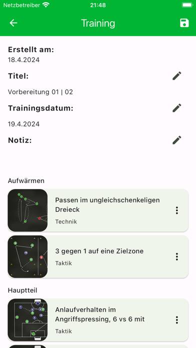 Foomla App-Screenshot