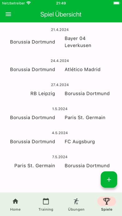 Foomla App-Screenshot