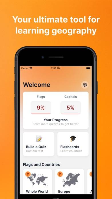 Geo Quiz: Learn Flags Capitals game screenshot
