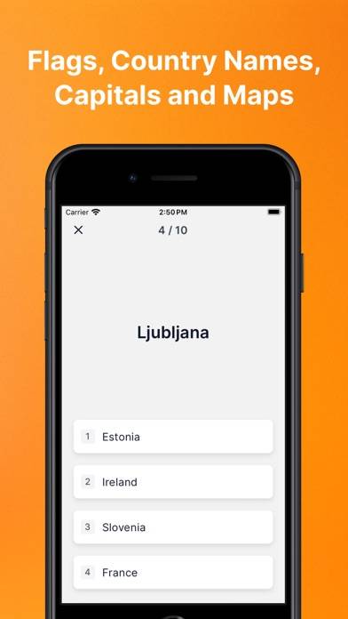 Geo Quiz: Learn Flags Capitals game screenshot