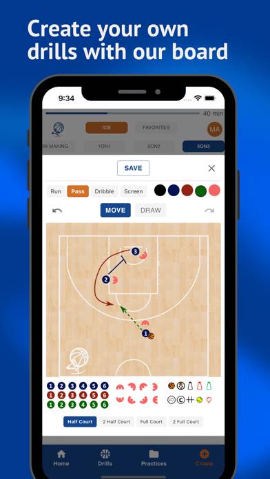ICoachBasketball.com Schermata dell'app