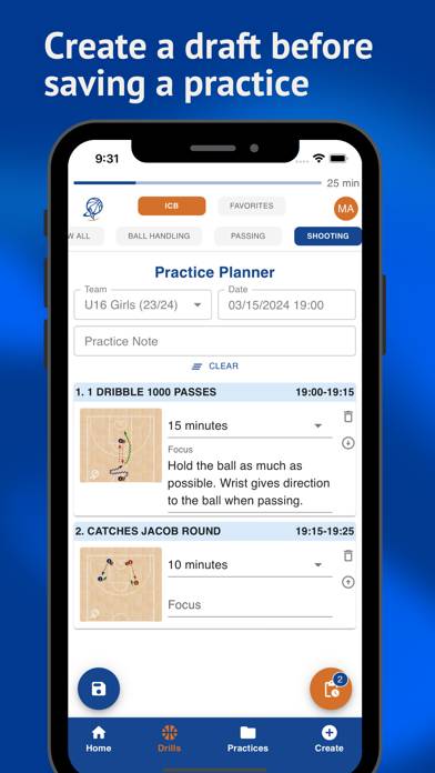 ICoachBasketball.com Schermata dell'app