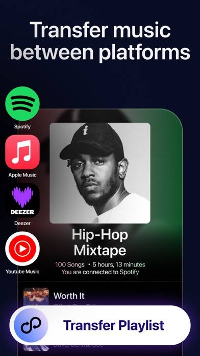 Playlist Transfer: Shift Music skärmdump