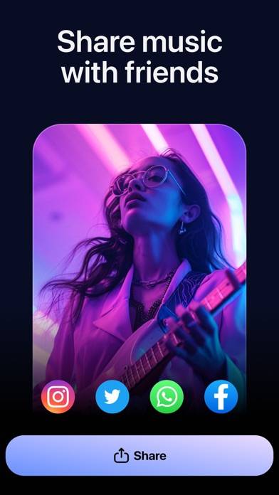 Playlist Transfer: Shift Music App skärmdump