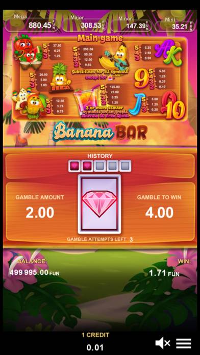 Banana Bar game screenshot