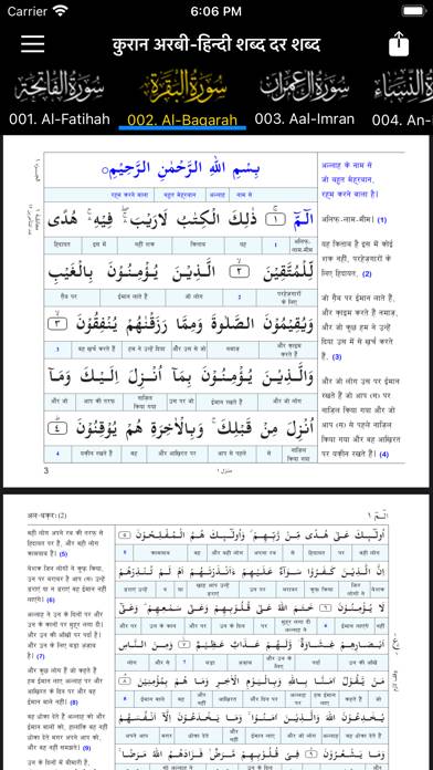 Quran Hindi Tarjuma and Tafsir Schermata dell'app
