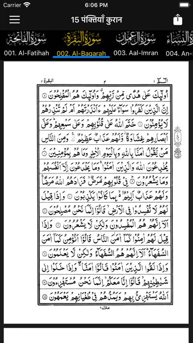 Quran Hindi Tarjuma and Tafsir Schermata dell'app