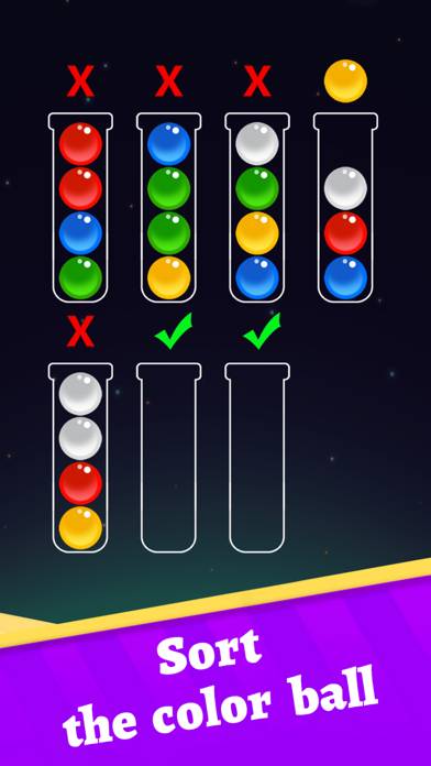 Color Ball Sort-Puzzle Master Bildschirmfoto