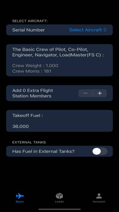 C130h W&b App screenshot