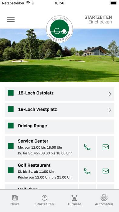 Golf Club Hubbelrath Bildschirmfoto