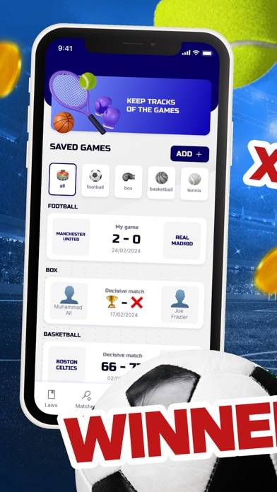 NetBE7: Sports Track Matches Schermata dell'app #1