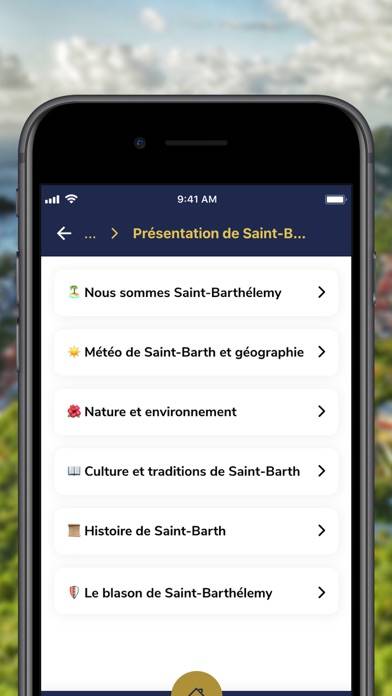 Saint-Barthélemy Capture d'écran de l'application