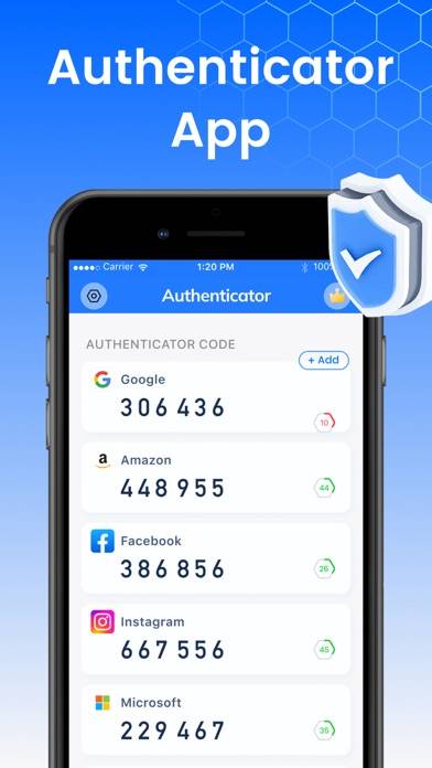 Authenticator App ◦ App screenshot