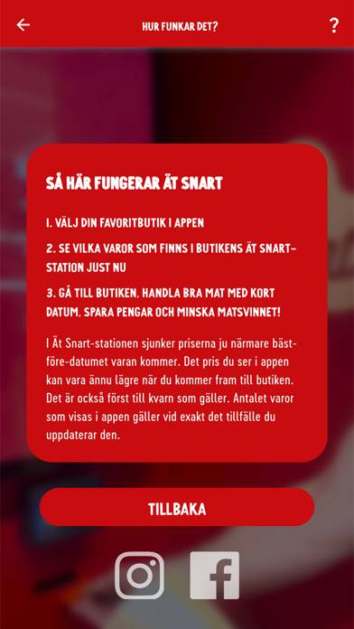 Ät Snart App skärmdump