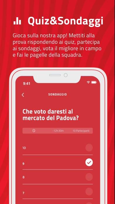 Calcio Padova Schermata dell'app