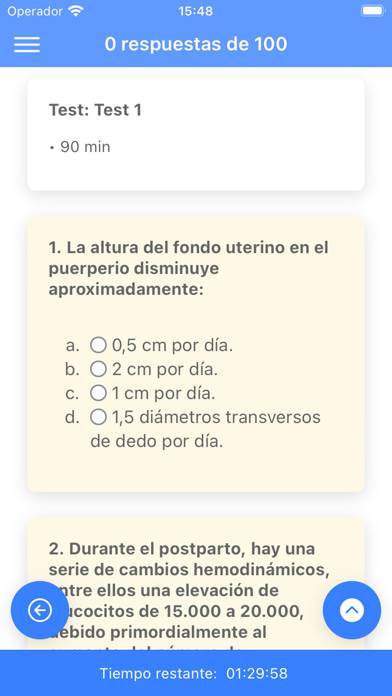 Test para enfermeras Captura de pantalla de la aplicación