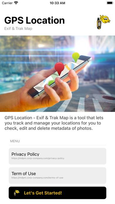 GPS Location Capture d'écran de l'application