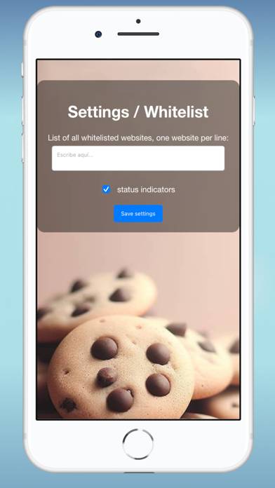 BlockCookies App screenshot